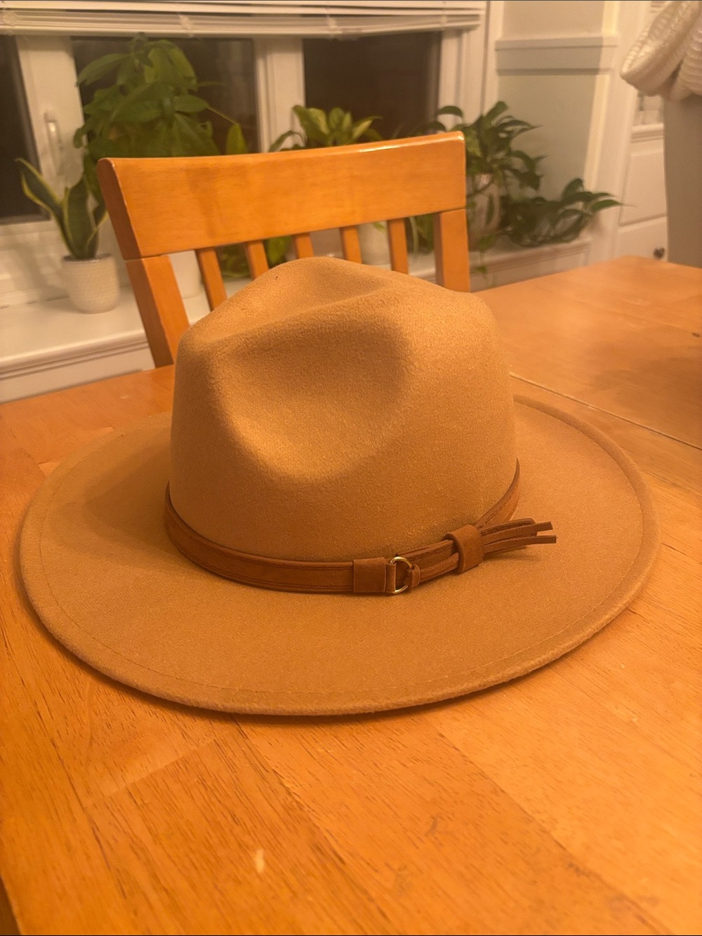 Tan Wide Brim Hat - Men’s
